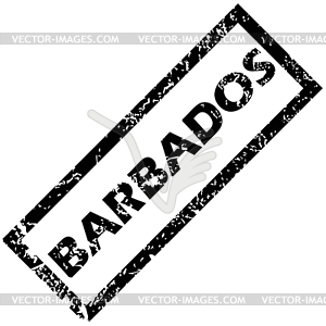 BARBADOS rubber stamp - vector clip art