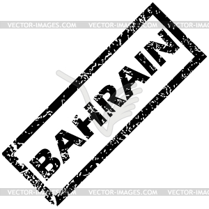 BAHRAIN rubber stamp - vector clipart