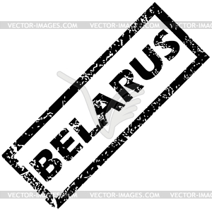 BELARUS rubber stamp - white & black vector clipart