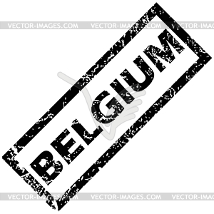 BELGIUM rubber stamp - vector image