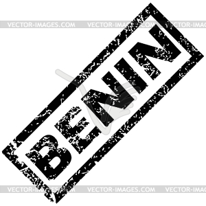 BENIN rubber stamp - vector clipart