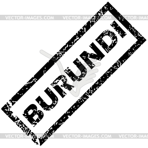 BURUNDI rubber stamp - vector clipart