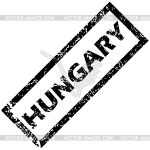 HUNGARY rubber stamp - vector clipart / vector image