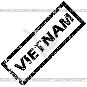 VIETNAM rubber stamp - vector image