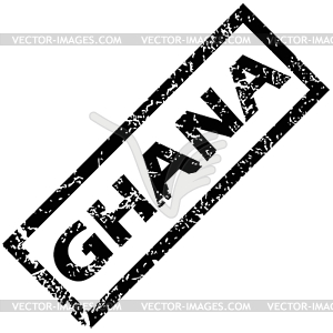 GHANA rubber stamp - vector clip art