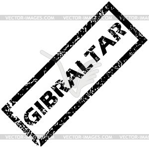 GIBRALTAR rubber stamp - vector clip art