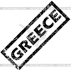 GREECE rubber stamp - vector image