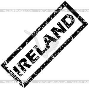 IRELAND rubber stamp - vector clipart
