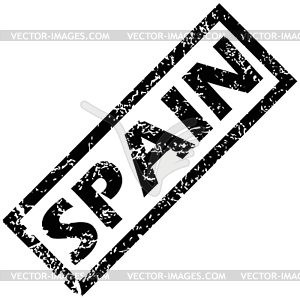 SPAIN rubber stamp - vector clipart
