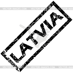 LATVIA rubber stamp - vector clipart