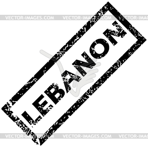 Ливан штамп - графика в векторном формате