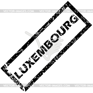 Люксембург штамп - векторный графический клипарт