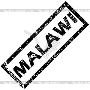 MALAWI rubber stamp - vector clipart