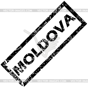 MOLDOVA rubber stamp - vector clipart