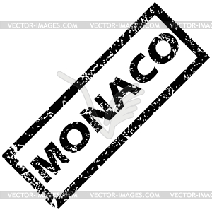 MONACO stamp - vector clip art