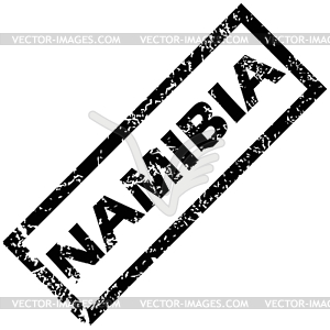 NAMIBIA stamp - white & black vector clipart