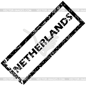 NETHERLANDS stamp - vector clipart / vector image