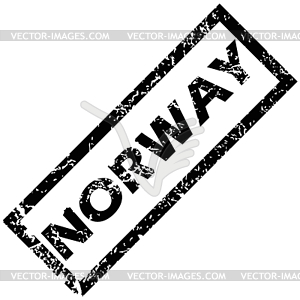 NORWAY stamp - vector clipart