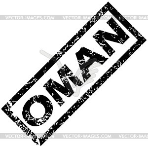 OMAN stamp - vector clipart