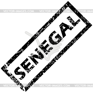 SENEGAL stamp - vector clipart