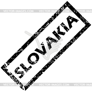 SLOVAKIA stamp - vector clipart / vector image