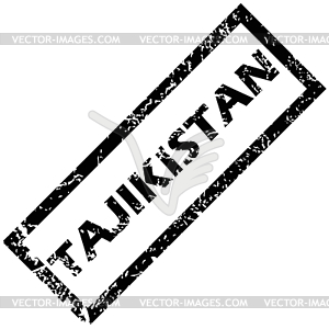 TAJIKISTAN stamp - vector clipart