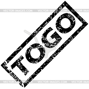 TOGO stamp - vector image