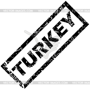 TURKEY stamp - vector clipart