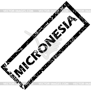 MICRONESIA stamp - vector clipart / vector image