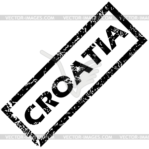 CROATIA stamp - vector clipart