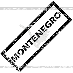 MONTENEGRO stamp - vector image