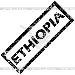 Эфиопия печать - клипарт в векторе / векторное изображение