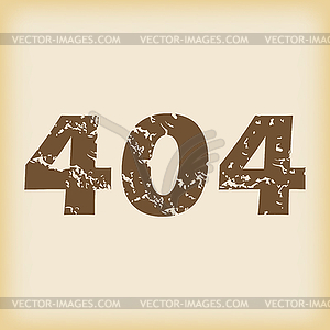 Grungy 404 icon - vector clipart