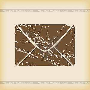 Grungy letter icon - vector clip art