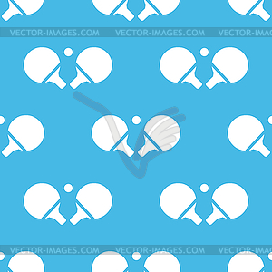 Blue ping-pong pattern - vector image