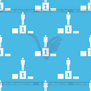 Blue winner pattern - vector clip art