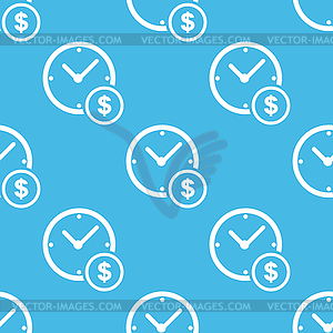 Blue expensive time pattern - vector image