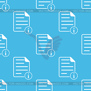 Синий информационный документ рисунок - изображение в векторном виде