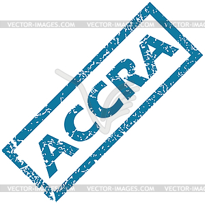 Accra rubber stamp - vector clip art