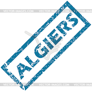 Algiers rubber stamp - vector image