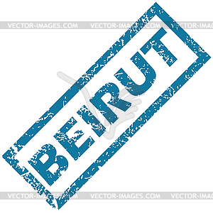 Beirut rubber stamp - royalty-free vector image