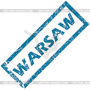 Warsaw rubber stamp - royalty-free vector image