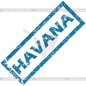 Havana rubber stamp - vector image