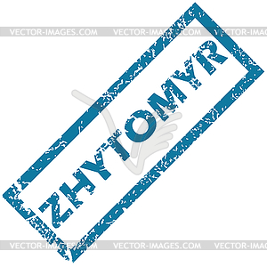 Zhytomyr rubber stamp - vector EPS clipart