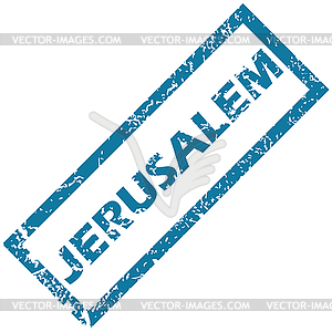 Jerusalem rubber stamp - stock vector clipart