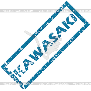 Kawasaki rubber stamp - vector image