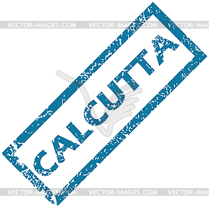 Calcutta rubber stamp - vector clipart