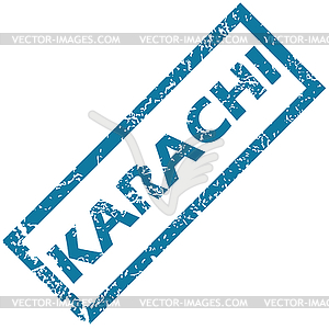Карачи штамп - изображение в векторе / векторный клипарт