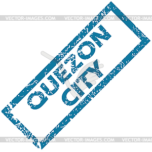 Quezon city rubber stamp - vector image