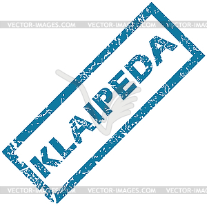 Klaipeda rubber stamp - vector image